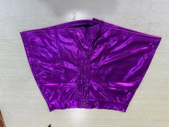 WHOLESALE | Solid Hot Pants Faux Leather Fringed Shorts