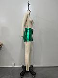 WHOLESALE | Solid Hot Pants Faux Leather Fringed Shorts
