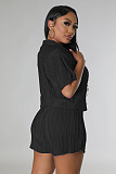WHOLESALE | Solid Ruffles Shorts Set