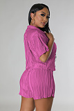 WHOLESALE | Solid Ruffles Shorts Set