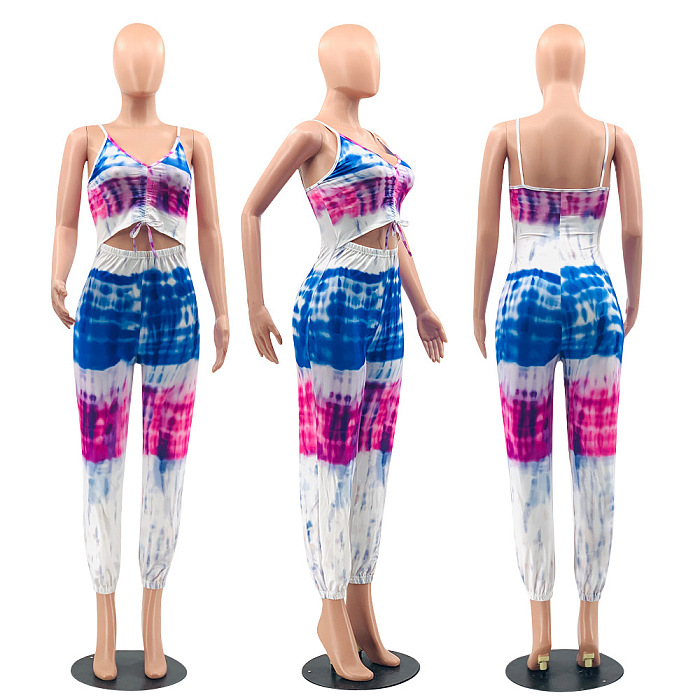 WHOLESALE | Color Panel Maxi Jumpsuit