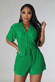 WHOLESALE | Solid Ruffles Shorts Set