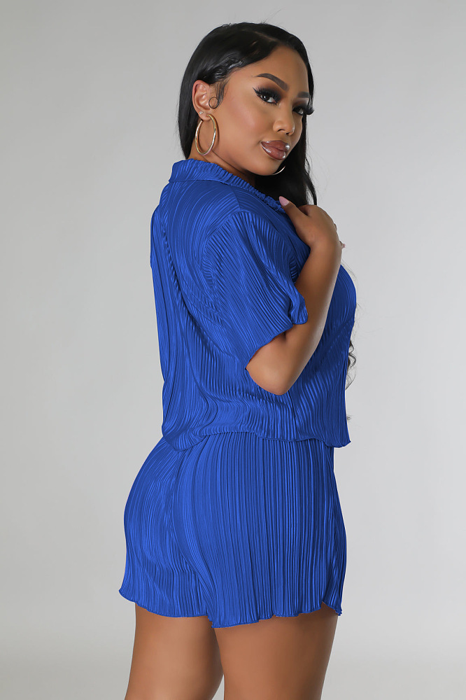WHOLESALE | Solid Ruffles Shorts Set