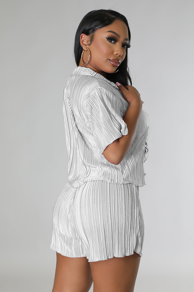 WHOLESALE | Solid Ruffles Shorts Set