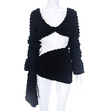 WHOLESALE | Popcorn Crop Skirt Set