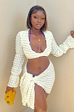 WHOLESALE | Popcorn Crop Skirt Set