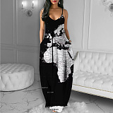 WHOLESALE | Map Printed Maxi Dress