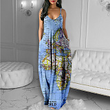 WHOLESALE | Map Printed Maxi Dress