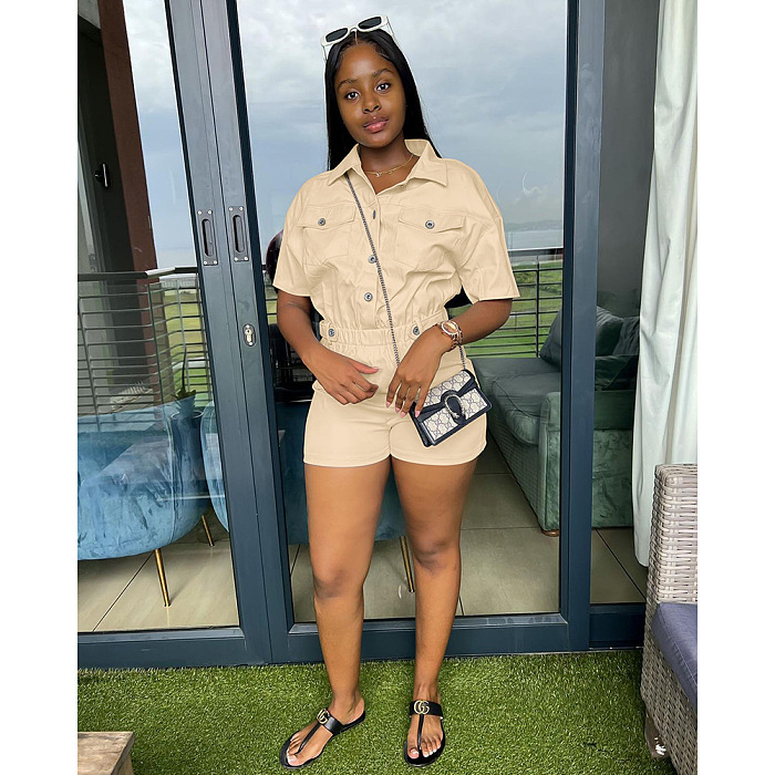 SUPER WHOLESALE | Real Pocket Drawstring Romper
