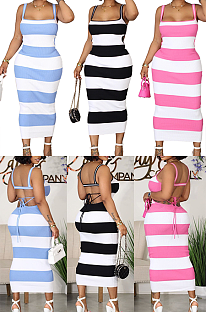 WHOLESALE |  Zebra Open Back Tank Dress