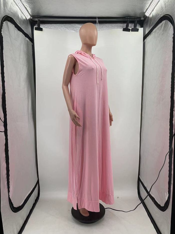WHOLESALE |  Off-Shoulder Loose Hoodie Dress