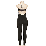 WHOLESALE |  Neck Tied Open Back Jumpsuit