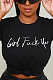 WHOLESALE | Slogan Printed T-shirt