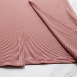 WHOLESALE |  Pitted Fabric Front Split Skirt Set