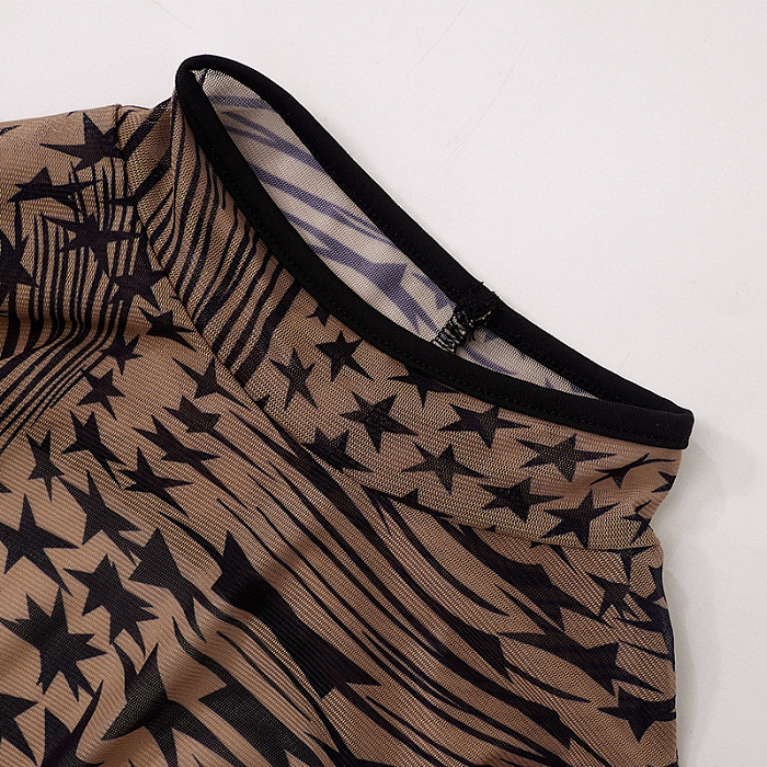 WHOLESALE | Stars Printed See-through Two Pieces