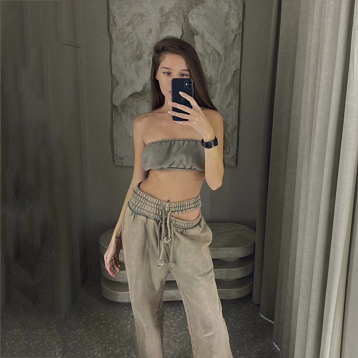 WHOLESALE | Fake Drawstring Loose Pants