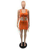 WHOLESALE | Self-tied Tank Skirt Set