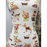 WHOLESALE | waffle pattern Baby Reindeer Printed Maxi Dress