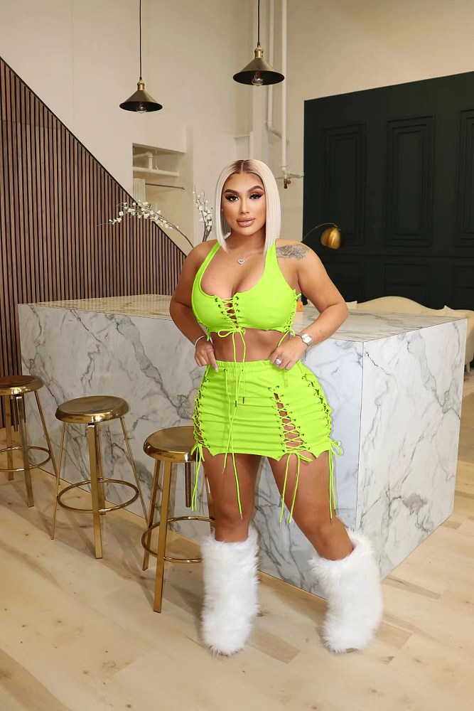WHOLESALE | Self-tied Tank Skirt Set