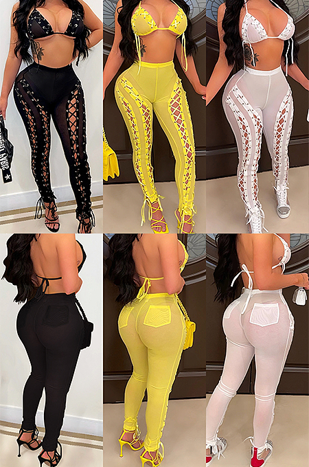 WHOLESALE | See-through Bra Pants Set