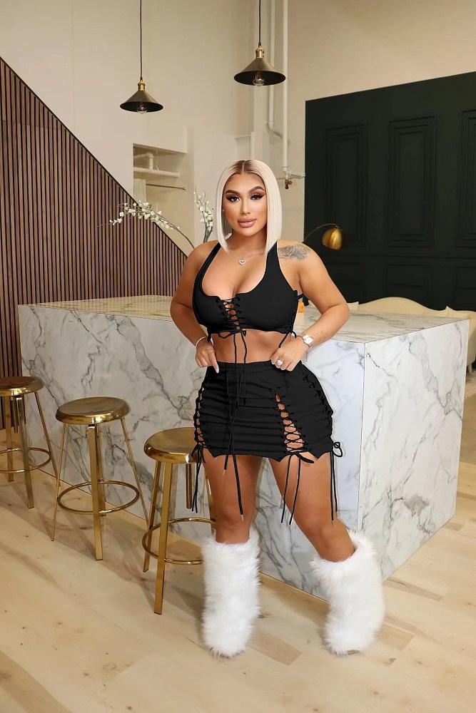 WHOLESALE | Self-tied Tank Skirt Set