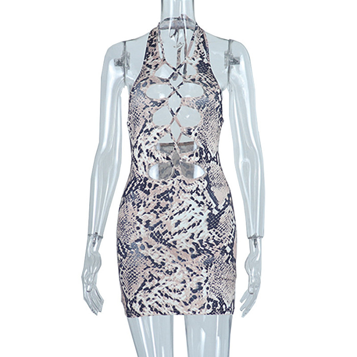 WHOLESALE | Sneaker Texture Open Back Sexy Dress