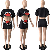 WHOLESALE |  Printed Crop Skirt Set
