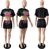 WHOLESALE |  Printed Crop Skirt Set