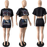 WHOLESALE |  Printed Crop Skirt Set