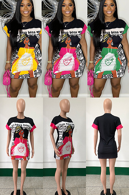WHOLESALE | Comic Printed Dress
