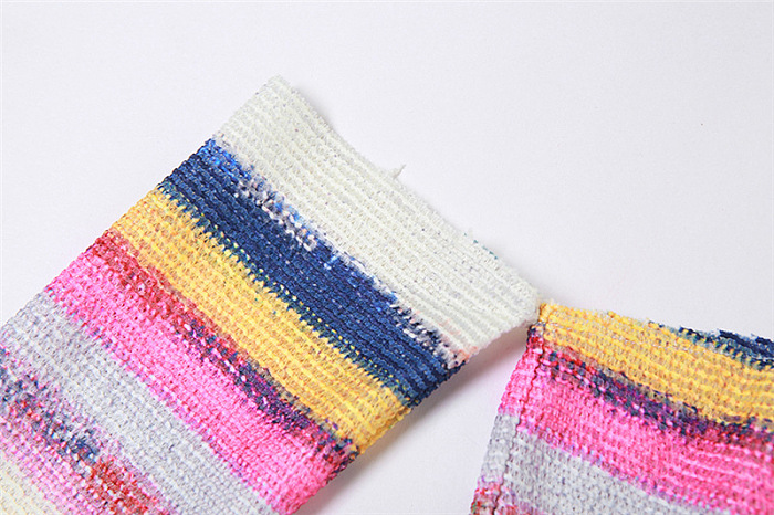 WHOLESALE | Knitted Rainbow Bra Skirt Set