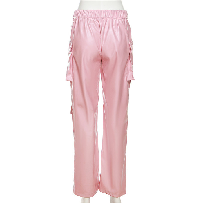 WHOLESALE | PU Material Pockets Pants