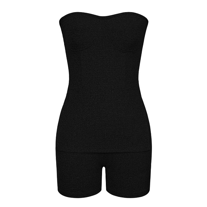 WHOLESALE | Pitted Fabric Shorts Set