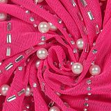 WHOLESALE | Back Zip Up Feather Deco Fake Pearl Dress