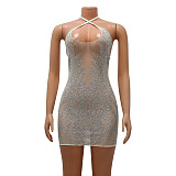 WHOLESALE | Black Tied Halter Dress