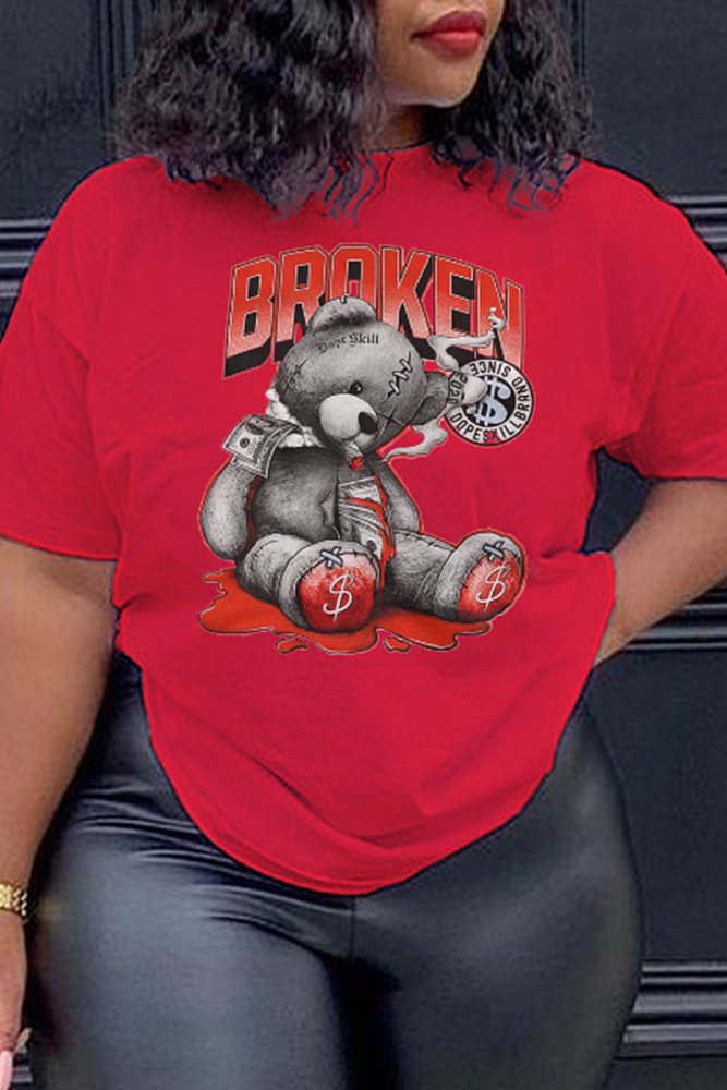 WHOLESALE | Broken Bear Printed T-shirt