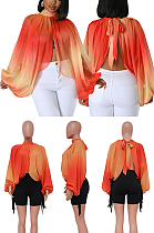 WHOLESALE | Chiffon Bat Top in Orange