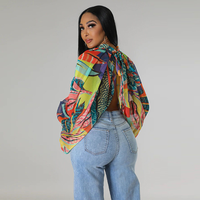 WHOLESALE | Chiffon Bat Top in Floral