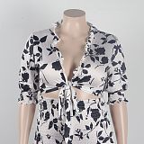 WHOLESALE | Floral Printed Loose Plus Size Pants Set