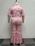WHOLESALE | Floral Printed Loose Plus Size Pants Set