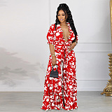 WHOLESALE | Floral Printed Loose Plus Size Pants Set