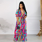 WHOLESALE | Floral Printed Loose Plus Size Pants Set
