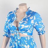 WHOLESALE | Floral Printed Loose Plus Size Pants Set