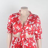 WHOLESALE | Floral Printed Loose Plus Size Pants Set