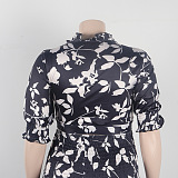 WHOLESALE | Floral Printed Loose Plus Size Pants Set