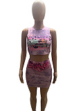 WHOLESALE | Comic Printed Skirt Set