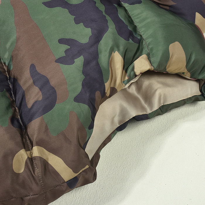 WHOLESALE | Puffy Camo Hem Drawstring Coat