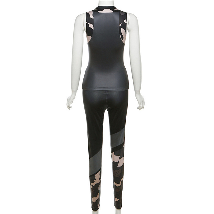 WHOLESALE | Bodycon Printed Pants Set