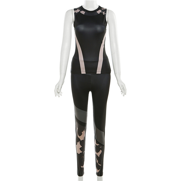 WHOLESALE | Bodycon Printed Pants Set