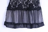 WHOLESALE | Lace See-through Maxi Dress in Black